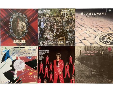ROD STEWART/ THE FACES - LPs &amp; 12". A lovely collection of around 64 LPs &amp; 12" singles. Rod Stewart titles include Ga