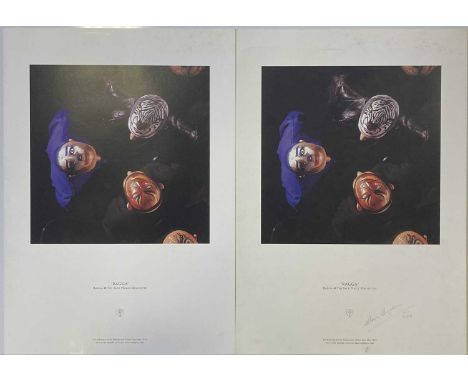 STORM THORGERSON SIGNED PRINT. A print of an image taken by Storm Thorgerson for Ragga &amp; The Jack Magic Orchestra signed 