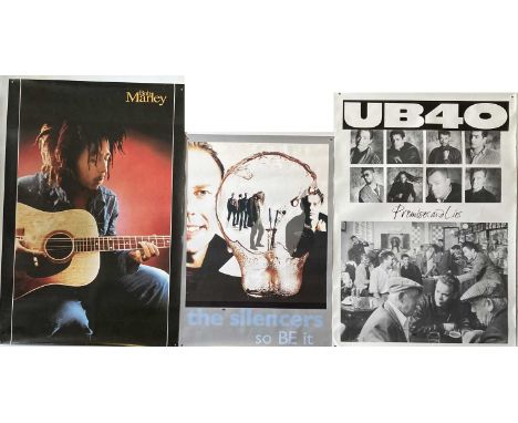 ROCK AND POP POSTERS - UB40 / BOB MARLEY ETC. Approx 19 assorted posters, with duplicates of each example. To include: 6 x UB