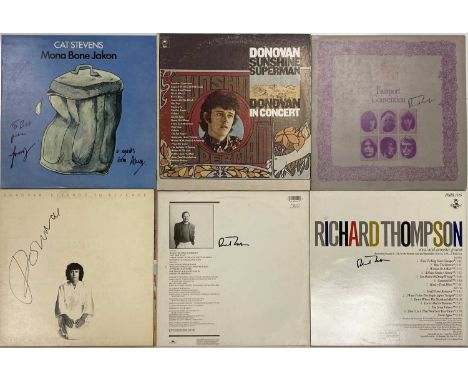 FOLK AND FOLK ROCK STARS SIGNED LPS. Six signed LPs to inc: Cat Stevens - Mona Bone Jakon signed to sleeve by Cat Stevens and