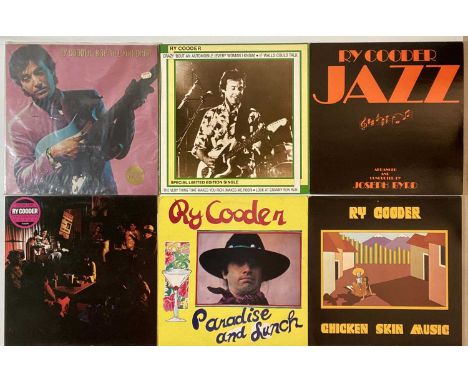 FOLK-ROCK/SINGER-SONGWRITER - LPs. Excellent albums with 39x included. Artists/titles are Ry Cooder (x9) inc. Bop Till YOu Dr