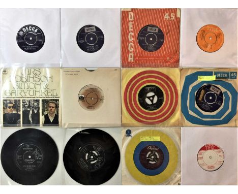 CLASSIC ROCK/ POP - 60s/ 70s 7" COLLECTION. A large collection of around 600 7" singles. Artists include The Rolling Stones i