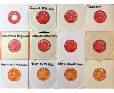REGGAE 7" ON THE DYNAMIC AND ATTACK LABELS. Excellent collection of 7" singles to include: 36 x on the Dynamic label, 29 on t