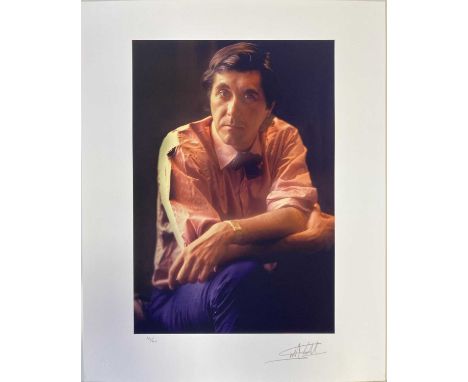 MARTYN GODDARD SIGNED LIMITED EDITION BRYAN FERRY PHOTO PRINT. A hand signed and numbered (14 / 40) 20 x 16" archival cotton 