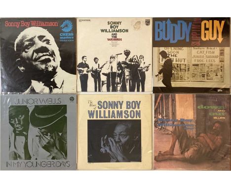 BLUES/ R&amp;B - LPs. A wonderful pack of 17 LPs. Artists/ titles include Buddy Guy - Slippin' In (ORE LP 533), Sonny Boy Wil