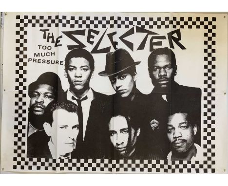 THE SELECTER - TOO MUCH PRESSURE ORIGINAL POSTER. An original poster for The Selecter - Too Much Pressure c 1980. Measures 37