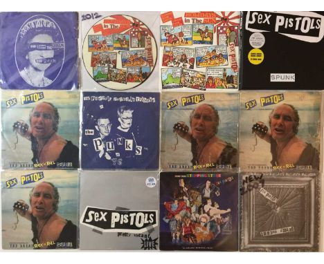 SEX PISTOLS - 7" COLLECTION. Impressive archive of 47 x 7" from The Sex Pistols. Including duplicates, titles/number of copie