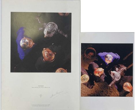 STORM THORGERSON SIGNED PRINT AND ALTERNATIVE PHOTO PRINT. A print of an image taken by Storm Thorgerson for Ragga &amp; The 