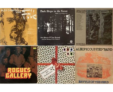 FOLK - LPs. Lovely selection of 34 x Folk LPs. Artists/titles include Shirley Collins/Albion Country Band - No Roses (CREST 1