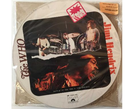 THE WHO/ JIMI HENDRIX - BATTLE OF THE WHO &amp; JIMI HENDRIX LP (JAPANESE TIN SET - MP 9365/66). Here we have a lovely split 