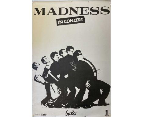 MADNESS FRENCH POSTER 1980S. An original Frenh issued Madness 'In Concert' poster circa 1980. Measures approx 105 x 79cm. VF 