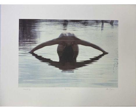THE SCORPIONS / STORM THORGERSON EYE TO EYE SIGNED FINE ART PRINT. A signed, high-quality fine art print of an image by Storm