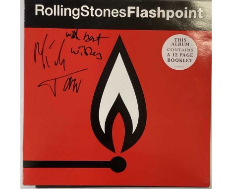 ROLLING STONES - MICK JAGGER SIGNED PROMO. An advance copy of Rolling Stones - Flashpoint (promo sticker to reverse, with boo