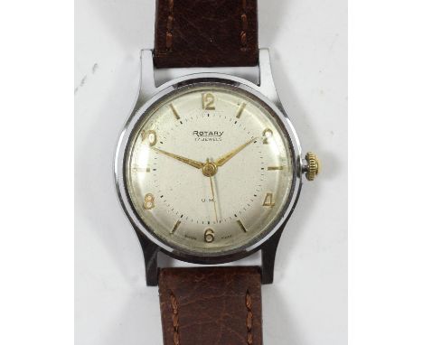 Rotary, a manual wind stainless steel gentleman's wristwatch, 32 mm 