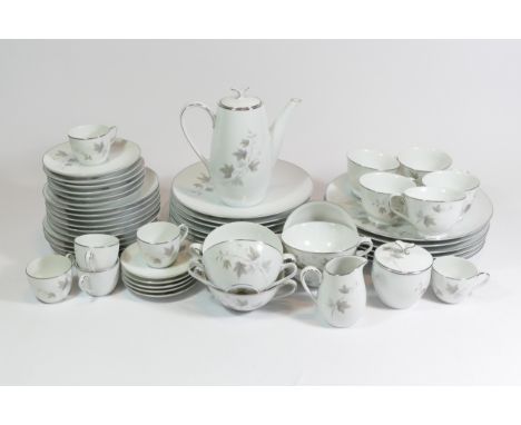 A Noritake china part dinner/tea service 'Harwood' design 6312, together with Royal Doulton 'Platinum Concord' dinner pieces 