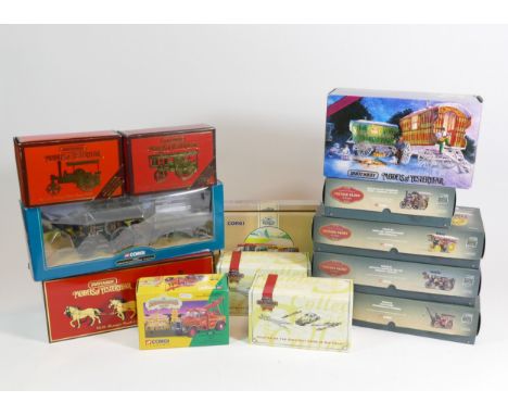 A collection of modern diecast models to include, boxed Corgi 'Vintage Glory' Ltd Edition examples, Matchbox models of yester