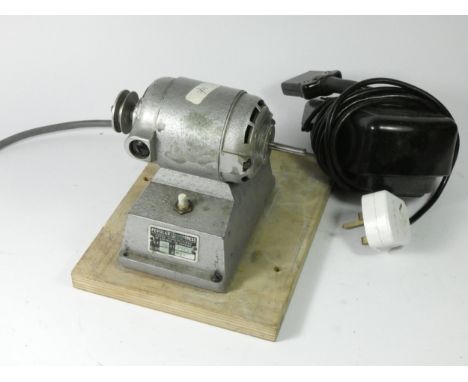 Watchmakers tools, to include three electric bench motors, footpedels and a electronic Di-Magnetizer (untested) 