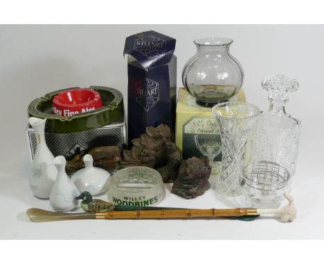 Royal Doulton figurines 'Hilary' HN2335, Cissie HN1809, together with childs miniature tea sets, glassware, Wedgewood Jasperw