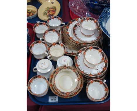 Paragon early XX Century Tea Ware of approximately thirty-seven pieces