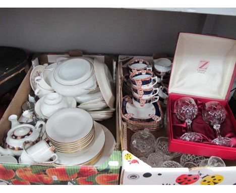 Early XX Century 'Long Vale' China, Tea Service, Glass Bowl, Royal Doulton 'Inspiration' Tea - Dinner Service:- Two Boxes