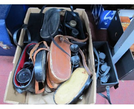 Binoculars: Mark Scheffel 20x50, Super Zenith 10x50, Proteam 5x30, Kent, Telstar etc :- One Box
