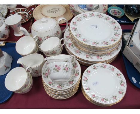 Minton 'Spring Bouquet' Pattern China Tea-Dinner Service, forty-two pieces.