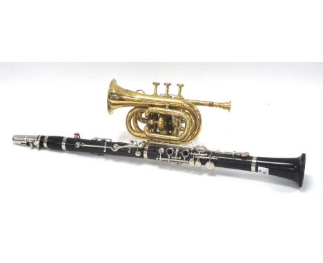 Heley London Brass Pocket Trumpet, Ebonized Clarinet (2)
