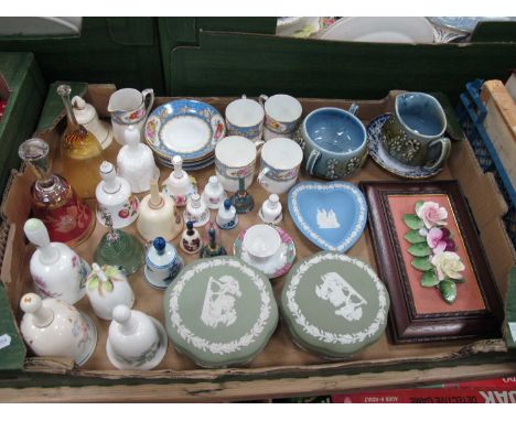 Wedgwood Jasper Ware trinkets, Bells including Coalport 'Countryware', 'Ludlow' and 'Ming Rose', Hummel, other ceramics:- One