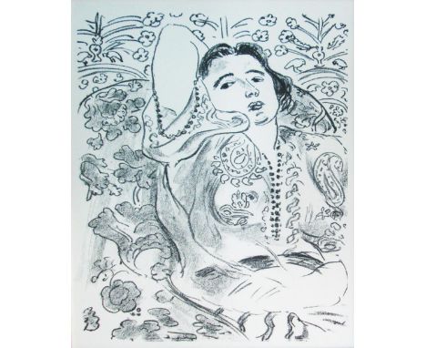 HENRI MATISSE (French, 1869-1954) 'Arabesque' lithograph, 76cm x 51cm, framed.