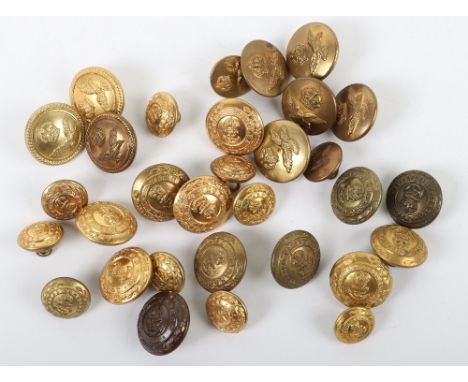 British Military Tunic Buttons, for Royal Naval Air Service, Royal Air Force, Royal Marines and Royal Marines Light Infantry.