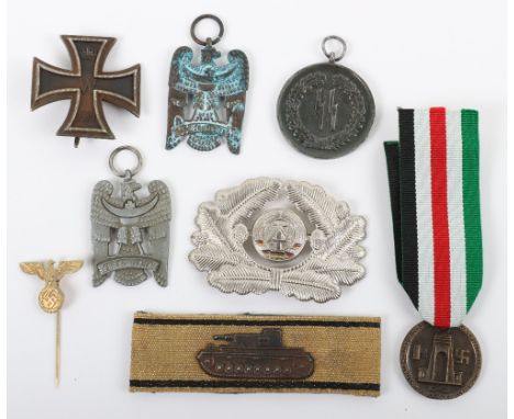 Imperial German and Third Reich Awards, including 1870 1st class Iron Cross, WW2 German Italian / German North Africa campaig