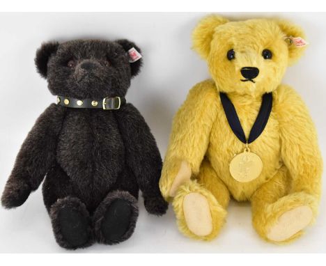 STEIFF; two modern bears, comprising a 2010 blond mohair example with growler and medallion, no.663666 00124 A638452, length 