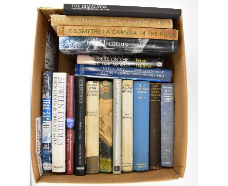 A quantity of mixed mountaineering interest books to include 'Climbs in the Canadian Rockies', 'The Unknown Mountain', 'Becau