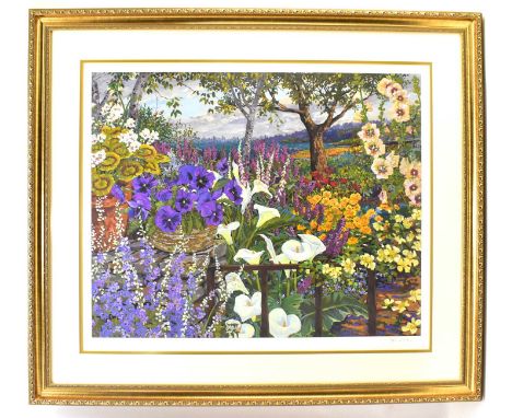 JOHN POWELL; a limited edition serigraph titled 'Hidden Cabin', Artist's Proof 3/50, signed and numbered in the border, 56 x 