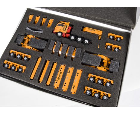 Conrad 1:50 Schaumann MAN TGA XXL Heavy Haulage Tractor With Trailer No.66150/0 in original box, E, box G-VG 