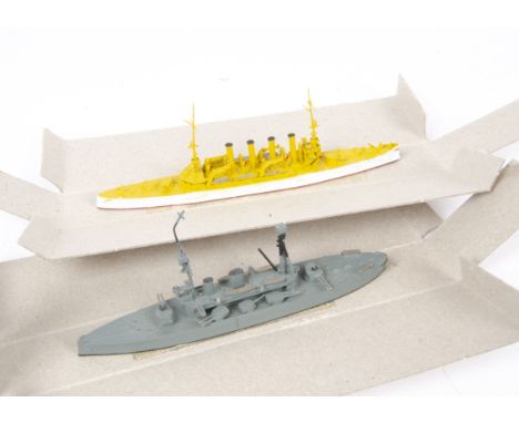 Navis Neptun (N) 1:1250 scale Waterline Models, 1112A HMS 'Indomitable', 1149A 'Cairo', 110 'Lord Nelson' and 332 'Colorado' 