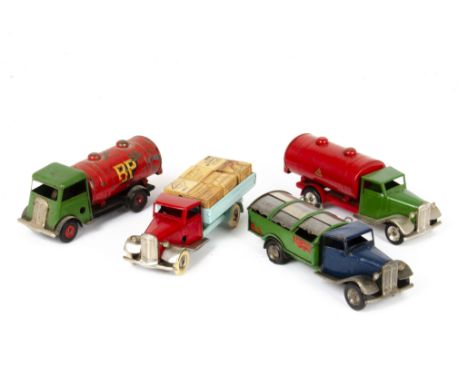 Tri-ang Minic Tankers and other commercial Lorries, 15M Tri-ang Petrol Tanker, 15m 2nd series BP Petrol Tanker (decals poor),