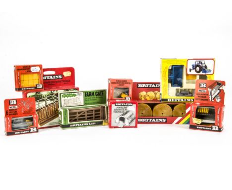 The Following 14 Britains Farm and Plastic Lots are the Property of a Gentleman     Britains boxed farm accessories, mainly 1