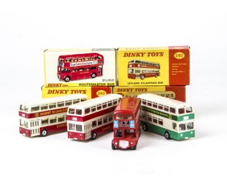 Dinky Toy Buses, 292 Leyland Atlantean Bus 'Ribble' (2), 289 Routemaster Bus 'Esso', 293 Leyland Atlantean Bus 'BP', in origi