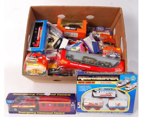 A large collection of assorted original Corgi, Matchbox, Lledo &amp; various branded diecast model cars to include; BP Truck,
