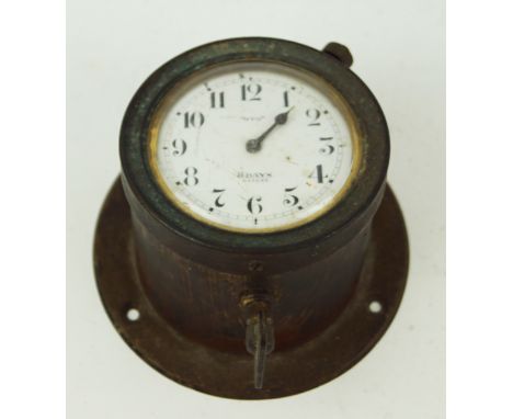 An 'Oto' Bran eight day carriage clock, the 5.5cm enamel dial with Arabic numerals