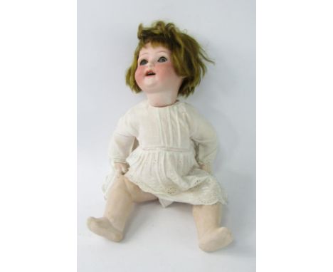 A Heubach Koppelsdoof bisque head doll, 300-0.