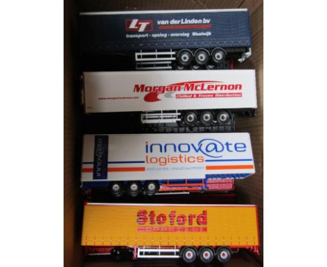 Corgi die cast container lorries, cabs lacking, various advertisers, boxes lacking. (a quantity)