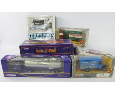 Corgi Toys Transport through the Ages, boxed set C88, and other Corgi Toys boxed diecast vehicle collections including Cadbur