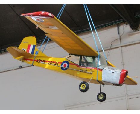 A Groupner Leki The Trigger R/C plane, and an R/C plane, tail markings XR241.
