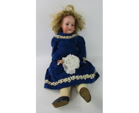 An Armand Marseilles bisque head doll, 390, A.7.M.