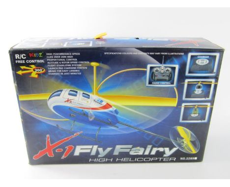 An X-1 Fly Fairy High Helicopter, radio controlled, R/C Kidz, no 2289, boxed. 