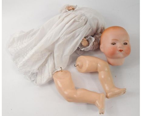An Armand Marseilles bisque head doll 341/3½k.