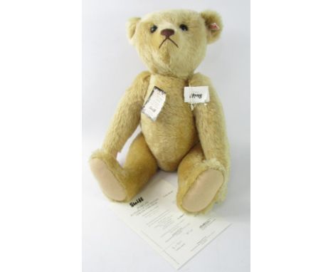 A Steiff 25 years Jubilee teddy bear, limited edition 1000, with label and certificate.