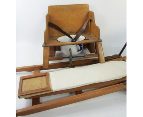 A Little buffer child's commode, and ironing board.